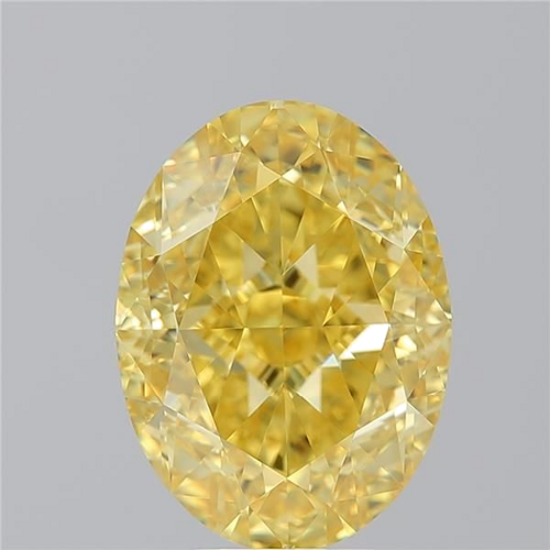 6.26 carat Fancy Vivid Yellow-IF Natūralus Oval Deimantas (1)