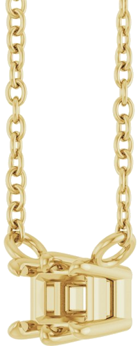 Pakabukas „Emerald 6-Prong“ 585 Geltonojo Aukso Emerald 4mm x 3mm (2)