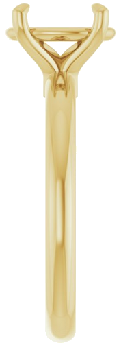 Sužadėtuvių Žiedas „Claw-Prong Euro Shank“ 14k yellow gold Oval 9mm x 7mm (4)