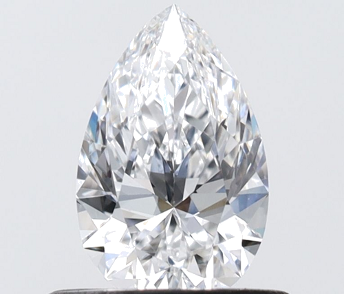 0.52 carat D-VVS2 Natūralus Pear Deimantas (1)