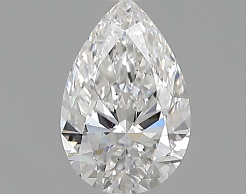 0.5 carat E-SI1 Natūralus Pear Deimantas (1)
