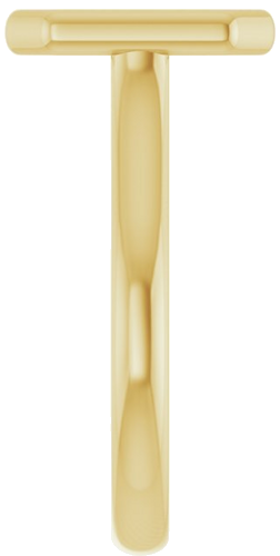 18K Yellow  10x8 mm Emerald Solitaire Engagement Ring Mounting (4)