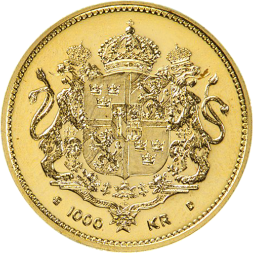 1000 kronų karalienė Silvija 1993 Švedija auksinė moneta (2)