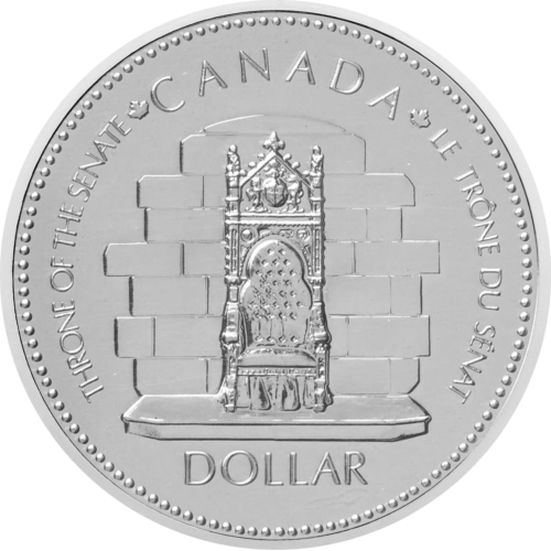 1 doleris 1977 Kanada Elžbieta II sidabrinė moneta (1)