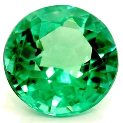 0.64 carat GREEN Round Smaragdas (1)