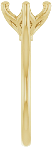 Sužadėtuvių Žiedas „Cathedral-Style Solitaire“ 14k yellow gold Round 8.2mm (4)