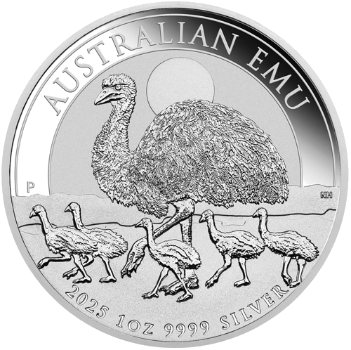 1 oz Emu 2025 Austrālija sudraba monēta (1)