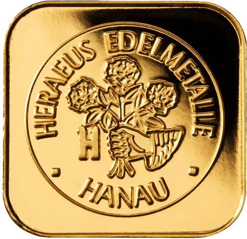 10 x 1 g (MultiCard) Investment gold bars, Heraeus (4)