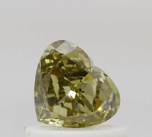 0.5 carat Fancy Deep Brownish Greenish Yellow-SI2 Natūralus Heart Deimantas (1)