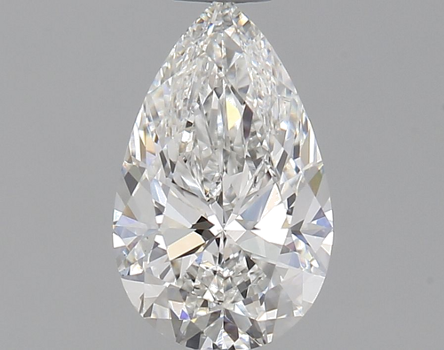 0.69 carat F-SI1 Natūralus Pear Deimantas (1)