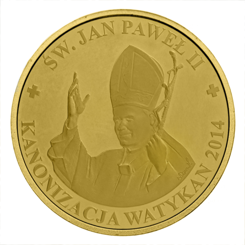 Sv. Jāņa Pāvila II 2014 Polija Zelta medaļa (1)
