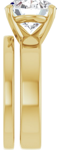 Sužadėtuvių Žiedas 14k yellow gold Oval 12mm x 10mm (9)