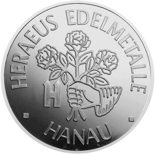 1 oz Heraeus сребърна монета (2)