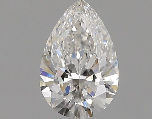0.5 carat F-SI2 Natūralus Pear Deimantas (1)