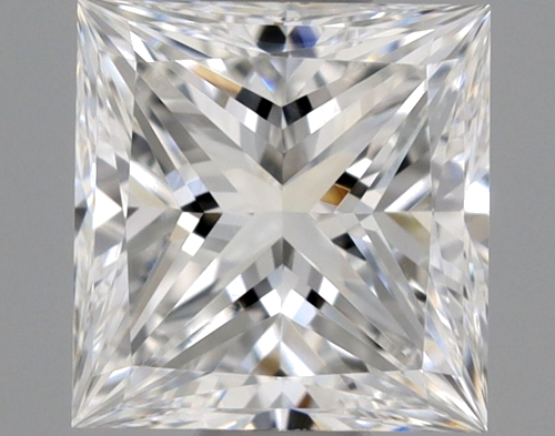 0.5 carat F-VVS2 Natūralus Princess Deimantas (1)