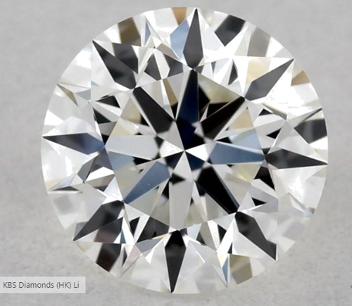 0.55 carat H-VVS2 Excellent cut Natūralus Round Deimantas (1)