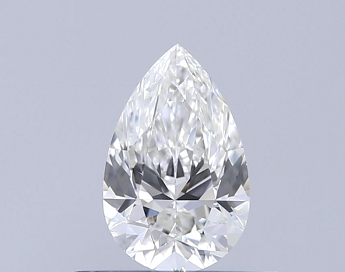 0.5 carat H-VVS2 Natūralus Pear Deimantas (1)