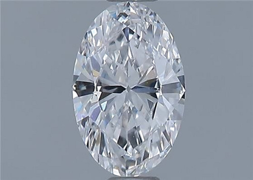 0.52 carat D-VVS2 Natūralus Oval Deimantas (1)