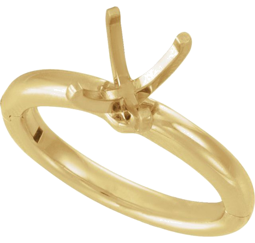 Sužadėtuvių Žiedas „CLIQ® Hinged Adjustable Solitaire“ 14k yellow gold Oval 8mm x 6mm (6)