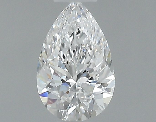 0.4 carat D-VS2 Natūralus Pear Deimantas (1)