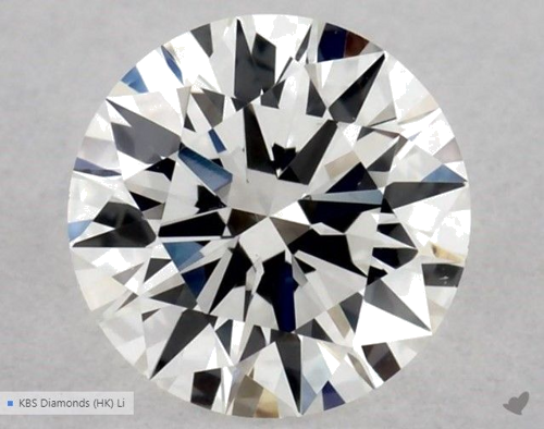 0.5 carat G-VS1 Excellent cut Natūralus Round Deimantas (1)