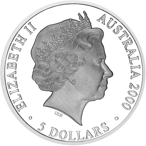 2000 Sidnėjaus Olimpiada Gyvybės uostas Australija sidabrinė moneta (2)