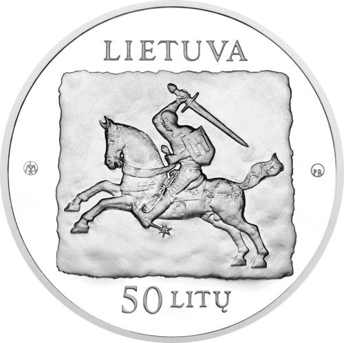 2013 Žemaitijos krikšto 600 metų sukaktis Lietuva 50 litų sidabrinė moneta PF 70 ULTRA CAMEO (4)
