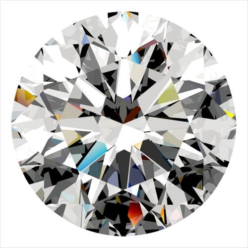 0.33 carat H-VVS1 Excellent cut Natūralus Round Deimantas (1)
