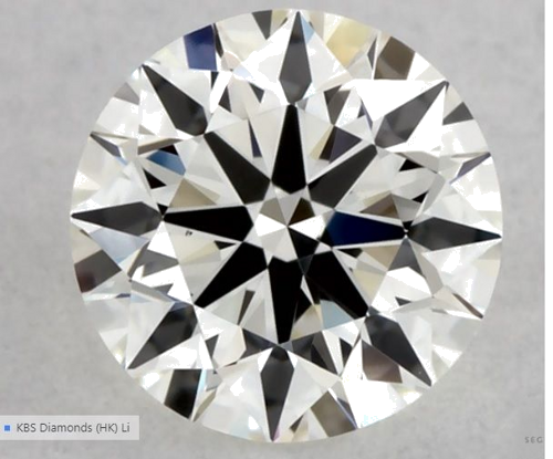 0.32 carat J-VS1 Excellent cut Natūralus Round Deimantas (1)