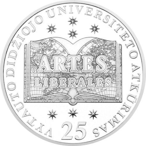 2014 Restoration of Vytautas Magnus University Lithuania 50 litas silver coin (1)