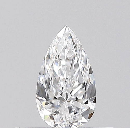 0.3 carat D-VVS2 Natūralus Pear Deimantas (1)