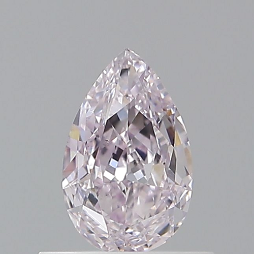 0.63 carat Fancy Light Purplish Pink-SI1 Natūralus Pear Deimantas (1)