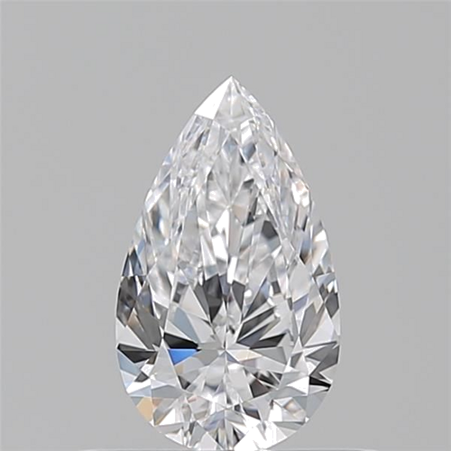 0.5 carat D-VVS2 Natūralus Pear Deimantas (1)