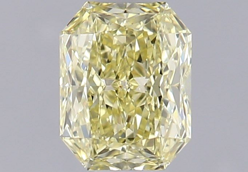0.5 carat Fancy Yellow-VVS1 Natūralus Radiant Deimantas (1)
