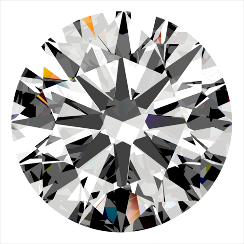 0.5 carat E-VS1 Excellent cut Natūralus Round Deimantas (1)