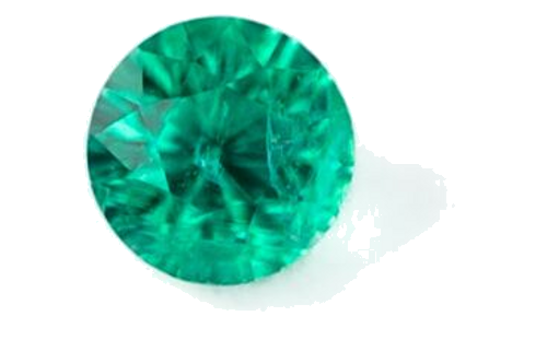 0.12 carat GREEN Round Smaragdas (1)