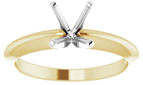 Sužadėtuvių Žiedas „Heavy Solitaire“ 585 Baltojo Ir Geltonojo Aukso Emerald 7mm x 5mm (3)