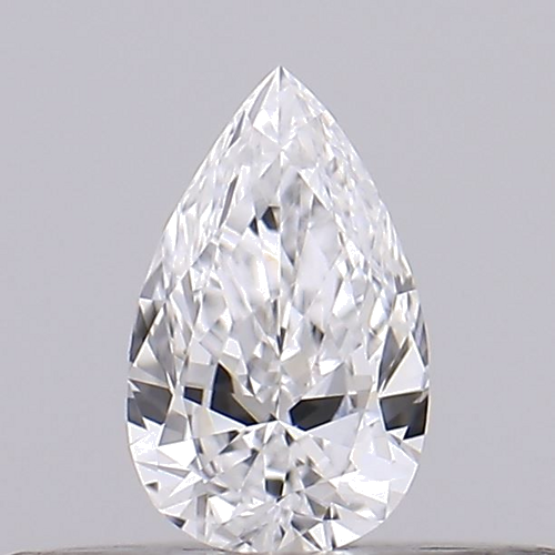 0.15 carat D-VVS2 Natūralus Pear Deimantas (1)