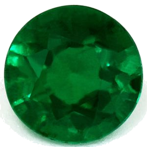 0.51 carat GREEN Round Smaragdas (1)