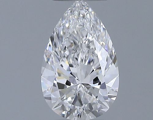 0.53 carat D-VVS2 Natūralus Pear Deimantas (1)