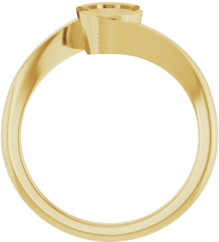 Sužadėtuvių Žiedas „Half-Bezel Solitaire“ 18k yellow gold Oval 7.5mm x 5.5mm (2)