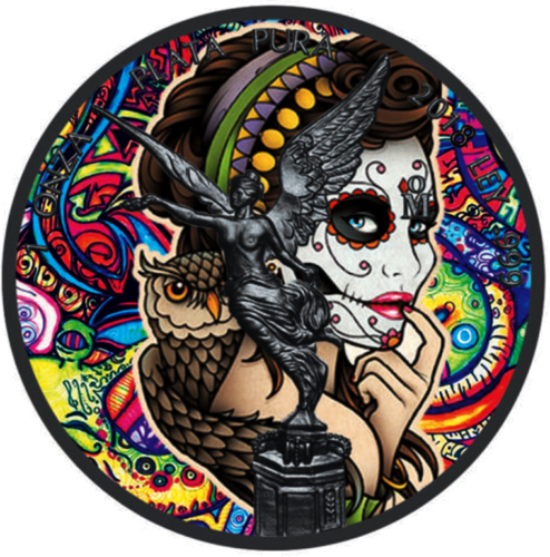 1 oz La Catrina - Libertad (Art of Color collection) colored silver coin (1)