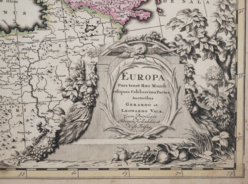 Antique map of Europe, G. Valk, 1701–1720 (2)