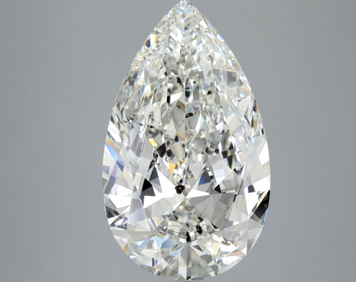 4.01 carat G-SI2 Natūralus Pear Deimantas (1)