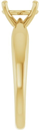 Sužadėtuvių Žiedas 14k yellow gold Round 8mm (4)