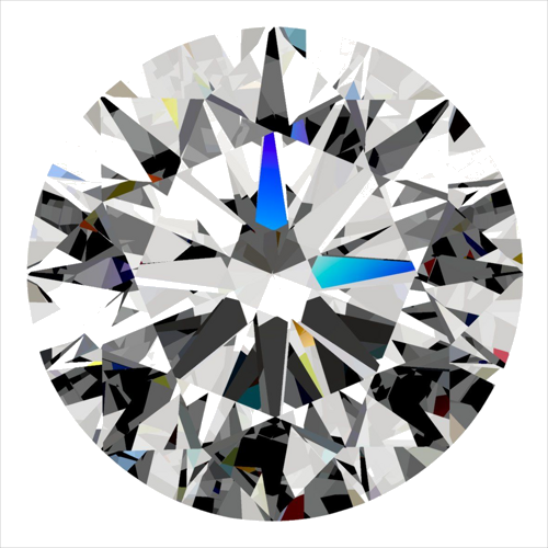 0.36 carat E-VVS1 Excellent cut Natūralus Round Deimantas (1)