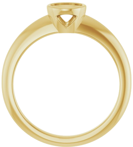 Sužadėtuvių Žiedas „Bezel-Set Solitaire“ 14k yellow gold Round 5.2mm (2)