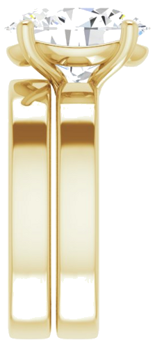 Sužadėtuvių Žiedas „Solitaire“ 14k yellow gold Oval 12mm x 10mm (9)
