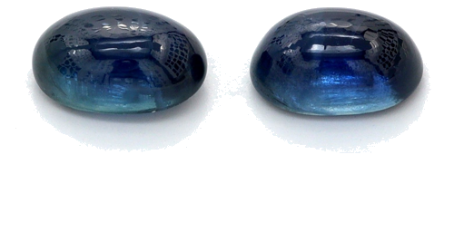 1.56 carat BLUE CABOCHON cut Oval Safyras (1)