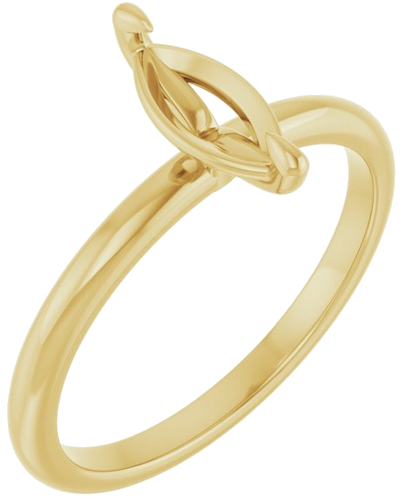 Sužadėtuvių Žiedas „Solitaire“ 10k yellow gold Marquise 9mm x 4.5mm (1)